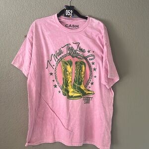 52 NWOT Pink Johnny Cash Tshirt